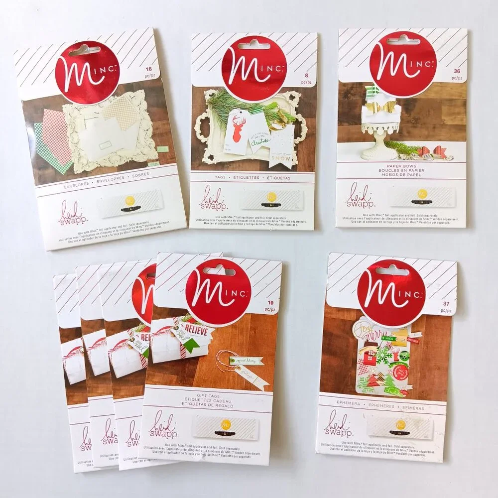 Lot of 8 Heidi Swapp American Crafts Minc Christmas/Holiday Items